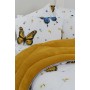 ETE HOMETEX ÇİFT KİŞİLİK WELSOFT UYKU SETİ KELEBEK HARDAL 8696474232028